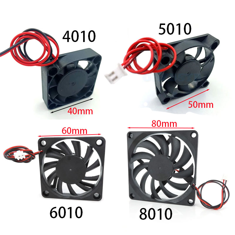 3D Printer Extruder - 5v 12v 24v ventilador de refrigeração