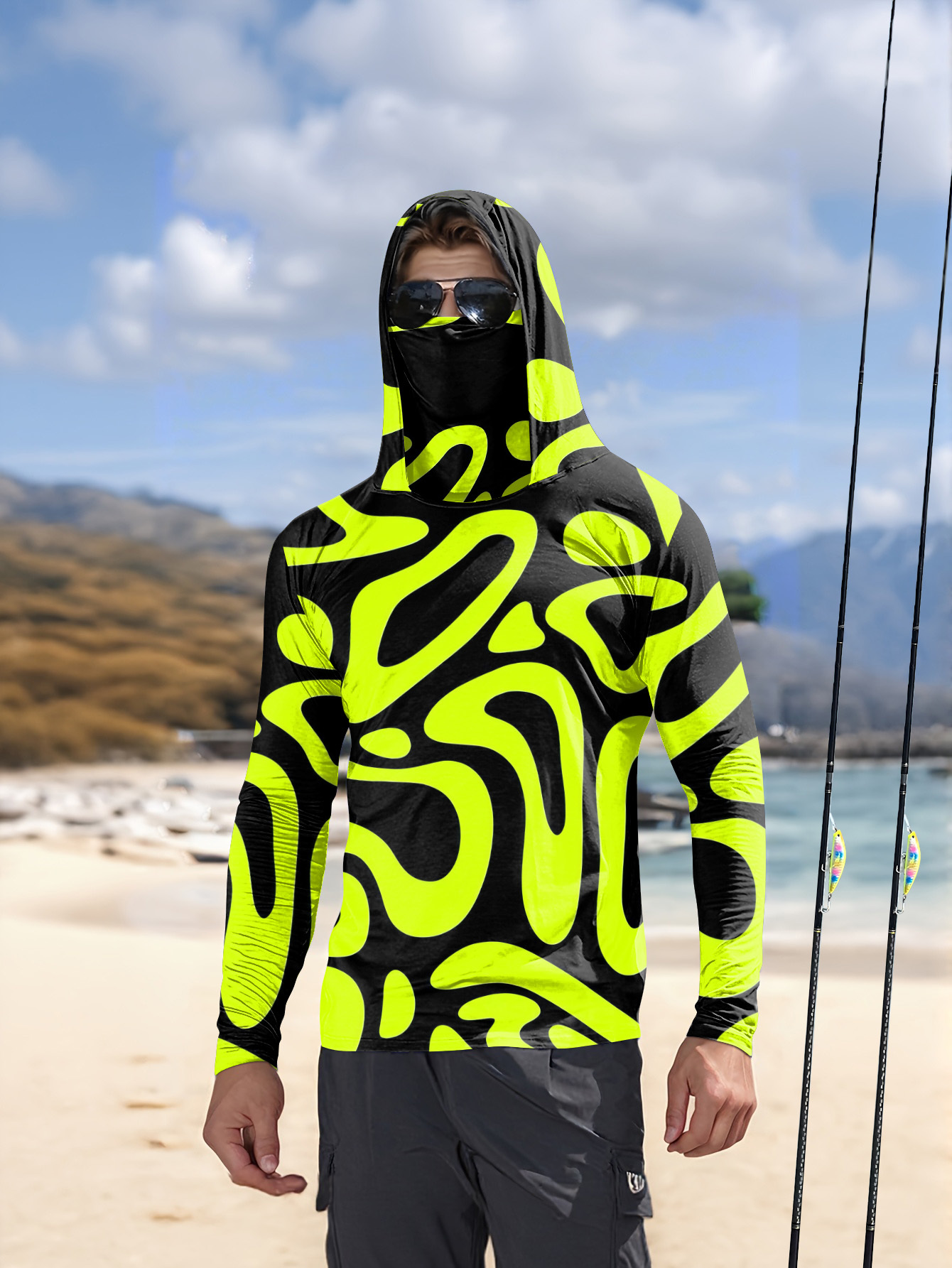 3D Printing Services - Camisa Masculina de Manga Longa com