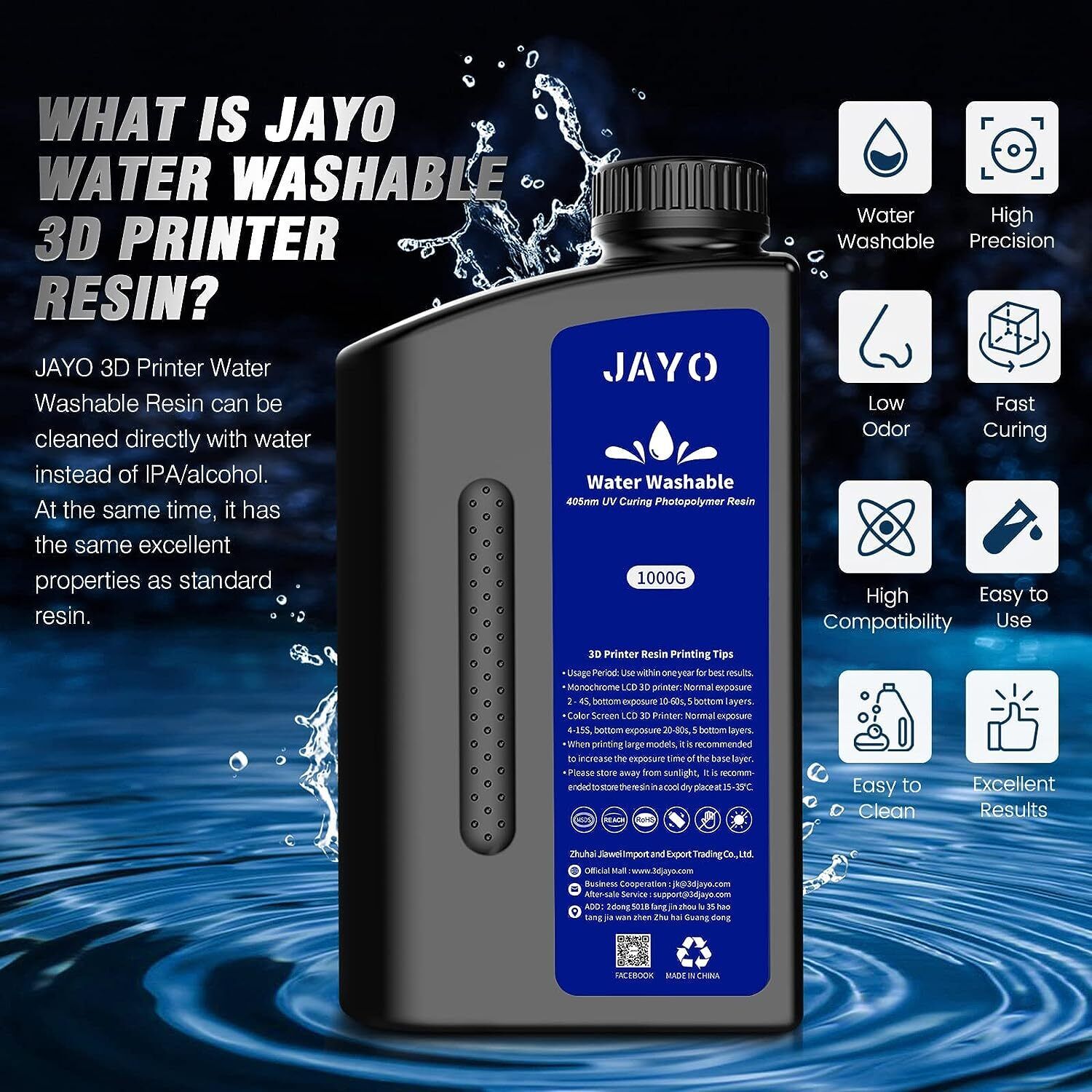 Jayo padrão/como abs/resina de - 3D Printing Uv Resin avaliação e preço