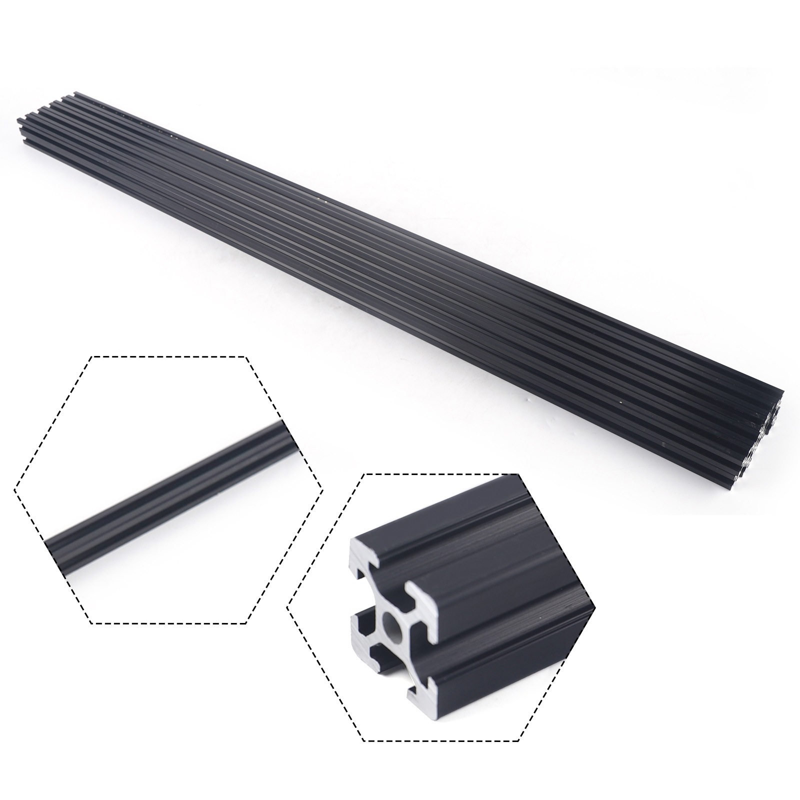 Extrusão de alumínio preto par - 3D Printer Extruder avaliação e preço