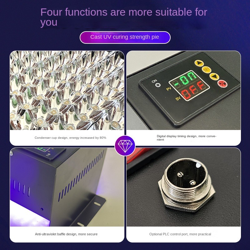 3600w 405nm uv led lâmpada de  - 3D Printing Uv Resin avaliação e preço
