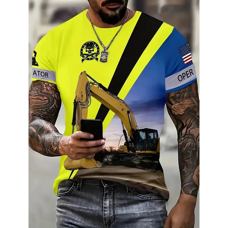 Camiseta Personalizada com Sua - 3D Printing Excavator avaliação e preço