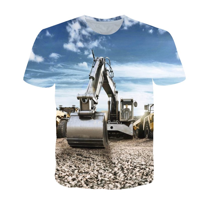 Verão personalizado camiseta e - 3D Printing Excavator avaliação e preço